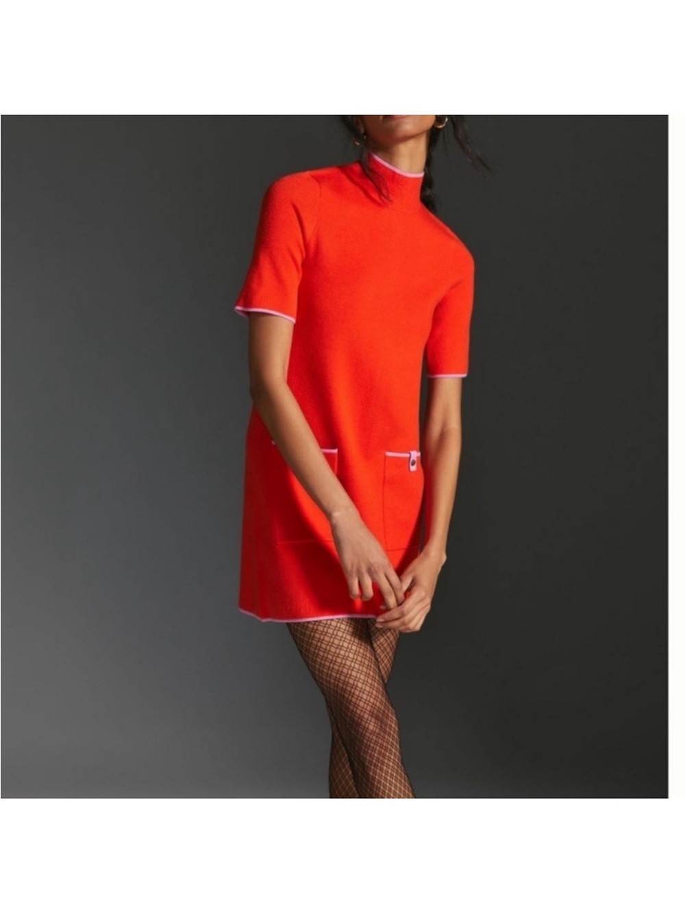 Maeve The Annalise Mockneck Mini Sweater